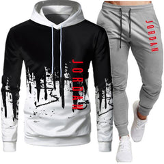 2 Pieces Sets Tracksuit Men Hooded Sweatshirt+pants Pullover Hoodie Sportwear Suit Ropa Hombre Casual Men Clothes Size S-4XL